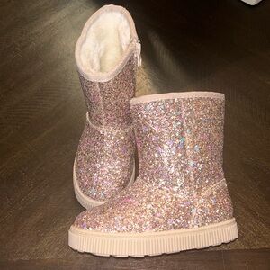 Cat & Jack size 7 sparkle boots